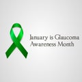 January is Glaucoma Awareness Month. Vector isolated illustration. Poster design